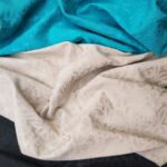 Жаккард двухсторонний цветочный дизайн