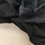 Мех-Трикотаж Чёрный Двухсторонний