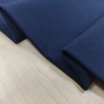 Итальянский Бандажный Трикотаж Однотонный Темно-синий