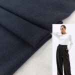 Шерстяной Трикотаж Брючно-Костюмный Джинсовый