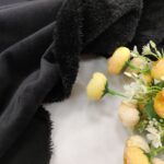 Велюр на хутрі Чорний Щільний Чорний