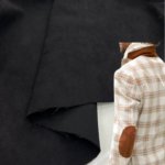 Замша Без Стрейча Черная Однотонная