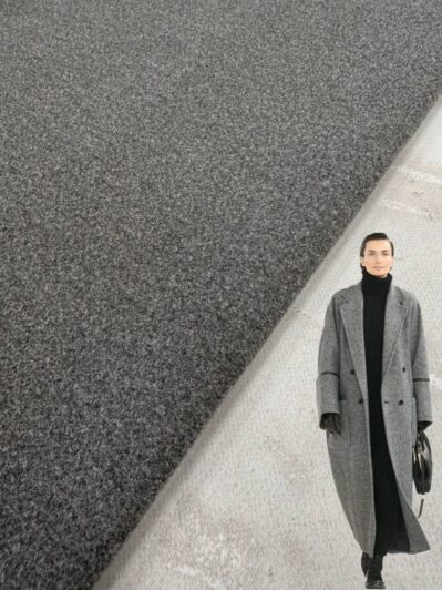 Ткань Кашемир Трикотаж пальтовый в сером цвете на пальто, костюмы купить оптом в Украине недорого - пальмира текстиль
