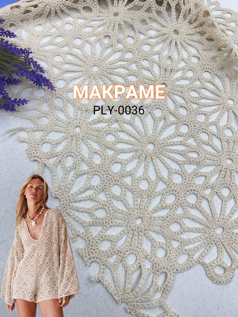 Ткань макраме на платья, юбки, топы и отделку купить оптом в Украине - Пальмира Текстиль