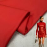 Екошкіра Матова Червона Однотонна Однотонна